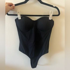 Strapless Superdown Black Bodysuit. Great condition
